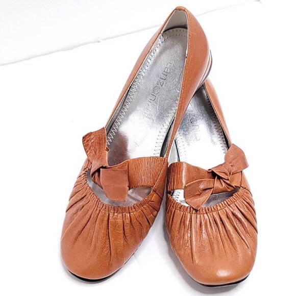 Lanzoni & b Women's Loafers Brown Leather shoes - Picture 10 of 10